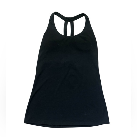 Fabletics Black Strappy Back Tank Top - Picture 2 of 7